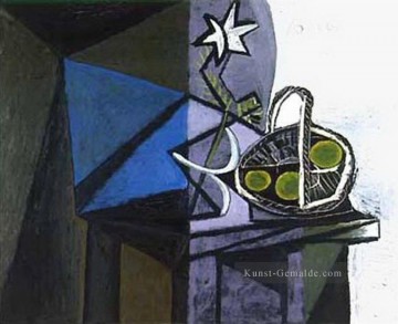 stillleben melone feigenschale Ölbilder verkaufen - STILLLEBEN 1918 2 cubist Pablo Picasso